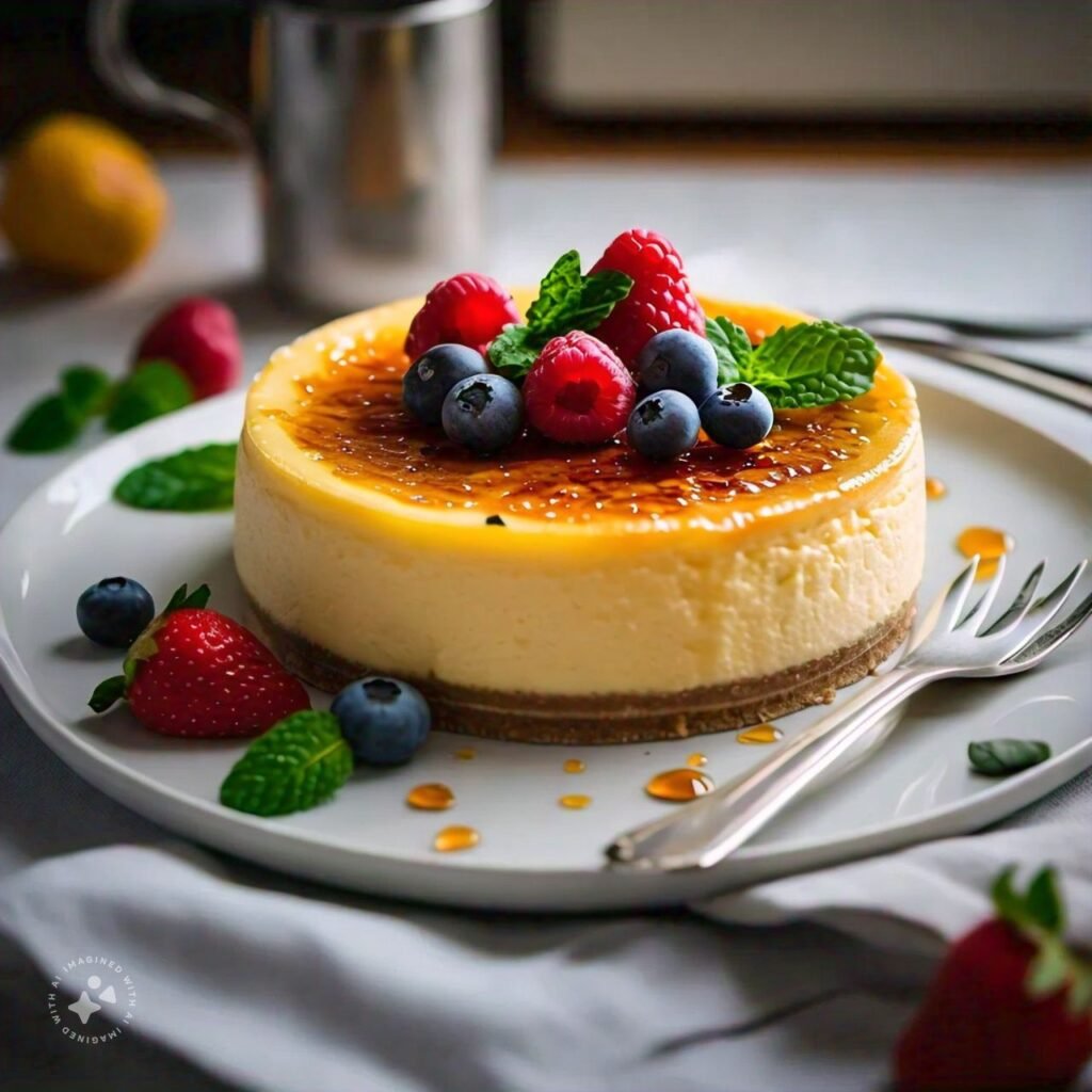 Adding a restaurant twist Creme Brulee Cheesecake