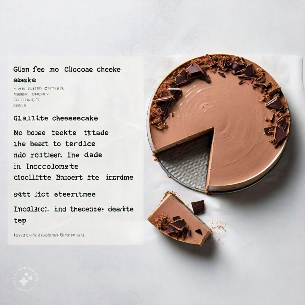 Gluten-Free No-Bake Chocolate Cheesecake Recipe