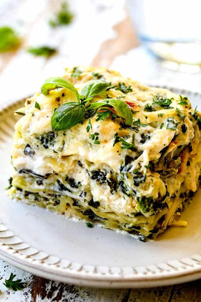 creamy chicken alfredo lasagna