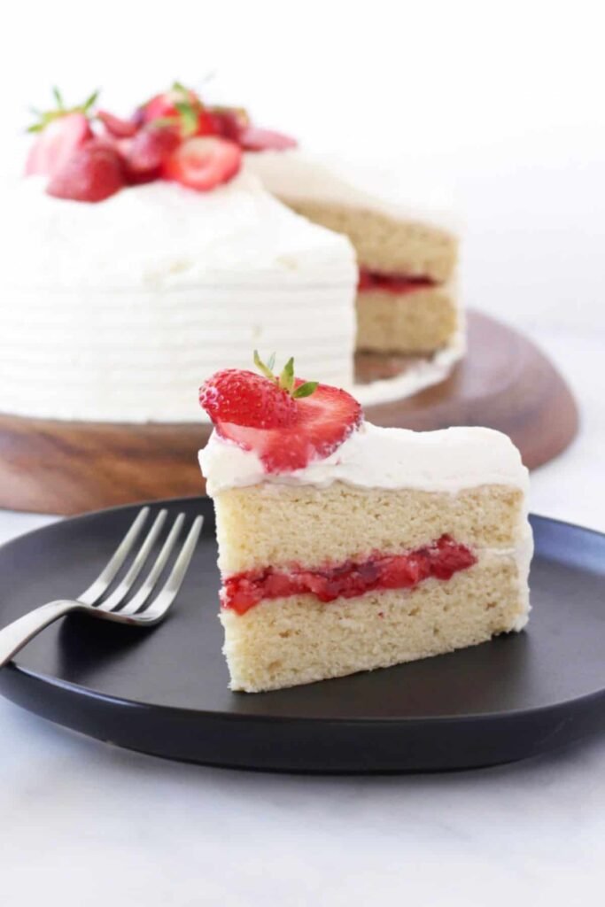 Cake with Strawberry Filling