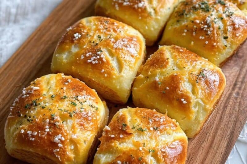 Korean Cream Cheese Garlic buns that taste like heaven
