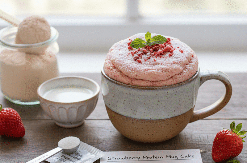 3-ingredient protein powder mug cake